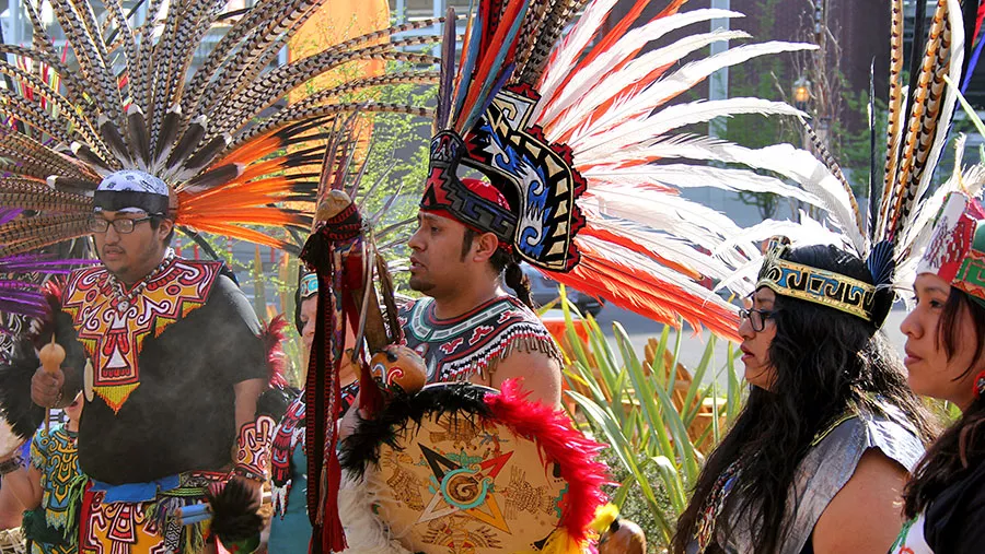 Dancers bless the new Centro Cultural Cesar Chavez at Oregon State University. Photo: Theresa Hogue 
